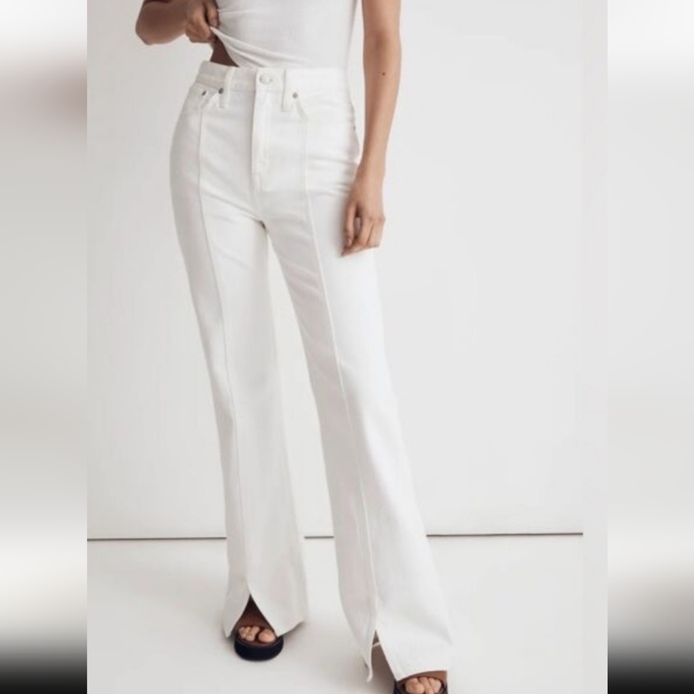 Madewell baggy flare split hem jeans size 32